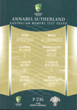 2023-24 Cricket Luxe Parallel - P 036 - Annabel Sutherland - Australia Women's Test