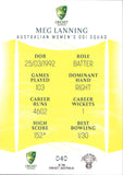 2023-24 Cricket Luxe Common - 040 - Meg Lanning - Australia Women's ODI