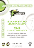 2023-24 Cricket Luxe All Rounder - AR 40 - Sammy-Jo Johnson - Sydney Thunder