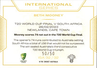 2023-24 Cricket Luxe International Series ALBUM CARD - ISA 32 - Beth Mooney - 50/50