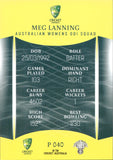 2023-24 Cricket Luxe Parallel - P 040 - Meg Lanning - Australia Women's ODI