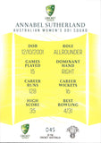 2023-24 Cricket Luxe Common - 045 - Annabel Sutherland - Australia Women's ODI