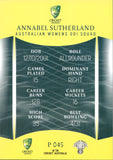 2023-24 Cricket Luxe Parallel - P 045 - Annabel Sutherland - Australia Women's ODI