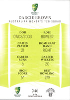 2023-24 Cricket Luxe Common - 046 - Darcie Brown - Australia Women's T20