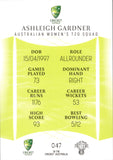 2023-24 Cricket Luxe Common - 047 - Ashleigh Gardner - Australia Women's T20