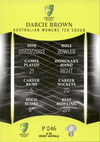 2023-24 Cricket Luxe Parallel - P 046 - Darcie Brown - Australia Women's T20