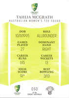 2023-24 Cricket Luxe Common - 050 - Tahlia McGrath - Australia Women's T20