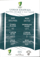 2023-24 Cricket Luxe Common - 005 - Usman Khawaja - Australia