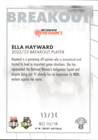 2023-24 Cricket Luxe Breakout PRIORITY - BO 10 - Ella Hayward - 13/34