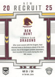 2025 NRL Elite - New Recruit - NR 1 - Ben Hunt - Broncos