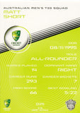 2025-26 Cricket Traders - Common - 025 - Matt Short - Australia Men's T20