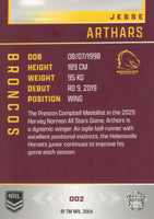 2025 NRL Elite - Base - 002 - Jesse Arthars - Broncos
