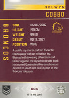 2025 NRL Elite - Base - 004 - Selwyn Cobbo - Broncos