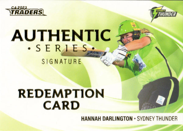 2023-24 Cricket Luxe Authentic Signature Team - AST 10 - Hannah Darlington - 15/28