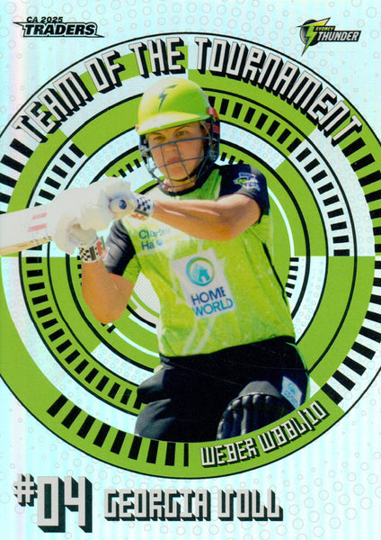 2025-26 Cricket Traders - Team Of The Tournament - TT 04 - Georgia Voll - Sydney Thunder