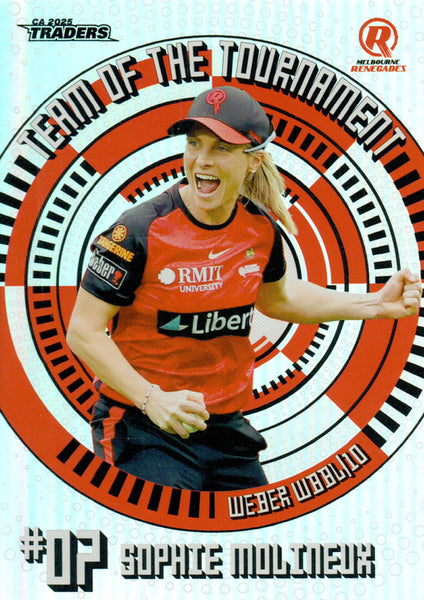 2025-26 Cricket Traders - Team Of The Tournament - TT 07 - Sophie Molineux - Melbourne Renegades