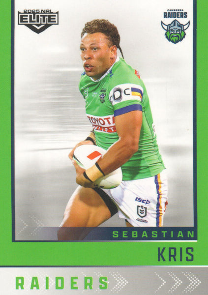 2025 NRL Elite - Base - 013 - Sebastian Kris - Raiders