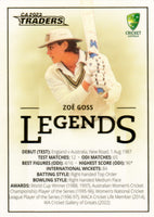 2023-24 Cricket Luxe LEGENDS Case Card - CC L8 - Zoë Goss - 11/30