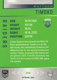 2025 NRL Elite - Base - 018 - Matthew Timoko - Raiders