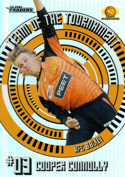2025-26 Cricket Traders - Team Of The Tournament - TT 15 - Cooper Connolly - Perth Scorchers