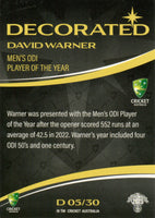 2023-24 Cricket Luxe Decorated - D 05 - David Warner - Australia