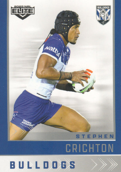 2025 NRL Elite - Base - 021 - Stephen Crichton - Bulldogs