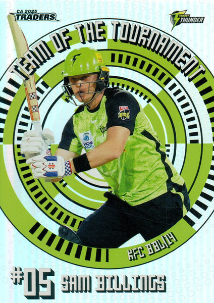 2025-26 Cricket Traders - Team Of The Tournament - TT 17 - Sam Billings - Sydney Thunder