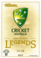 2023-24 Cricket Luxe LEGENDS Case Card - CC L7 - Adam Gilchrist - 24/30