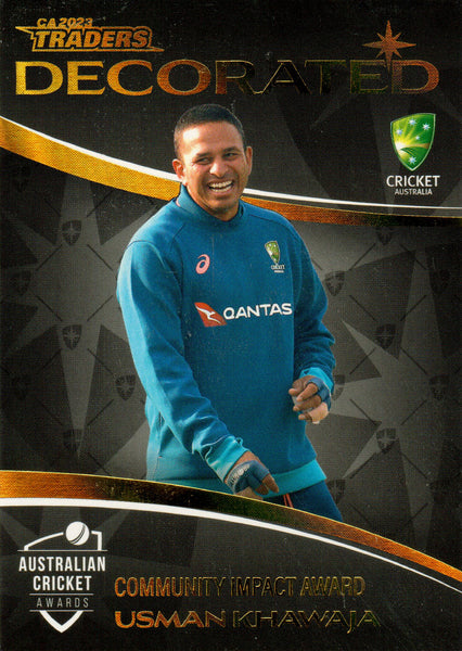2023-24 Cricket Luxe Decorated - D 08 - Usman Khawaja - Australia