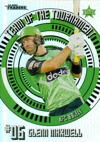 2025-26 Cricket Traders - Team Of The Tournament - TT 18 - Glenn Maxwell - Melbourne Stars