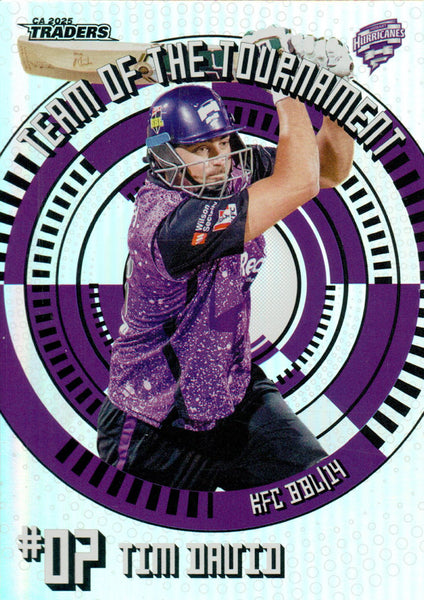 2025-26 Cricket Traders - Team Of The Tournament - TT 19 - Tim David - Hobart Hurricanes