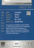 2025 NRL Elite - Base - 025 - Jacob Preston - Bulldogs