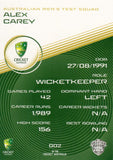 2025-26 Cricket Traders - Common - 002 - Alex Carey - Australia Men's Test