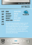 2025 NRL Elite - Base - 031 - Nicholas Hynes - Sharks