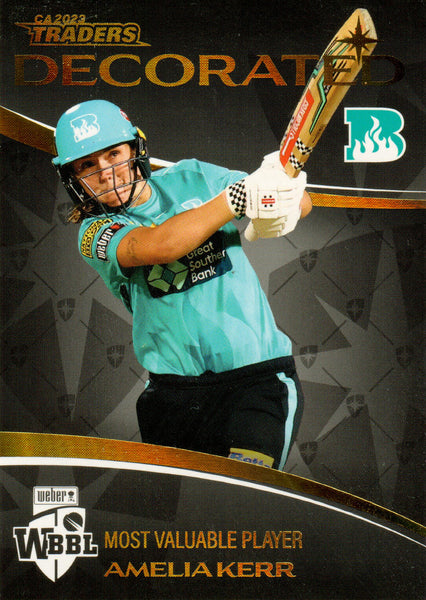 2023-24 Cricket Luxe Decorated - D 17 - Amelia Kerr - Brisbane Heat