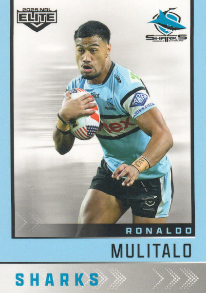 2025 NRL Elite - Base - 034 - Ronaldo Mulitalo - Sharks