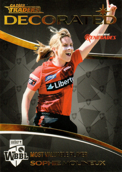 2023-24 Cricket Luxe Decorated - D 21 - Sophie Molineux - Melbourne Renegades