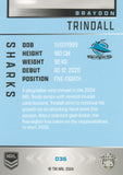 2025 NRL Elite - Base - 036 - Braydon Trindall - Sharks