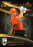 2023-24 Cricket Luxe Decorated - D 22 - Aaron Finch - Melbourne Renegades