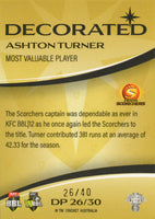 2023-24 Cricket Luxe Decorated PRIORITY - DP 26 - Ashton Turner - 17/40