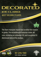 2023-24 Cricket Luxe Decorated - D 24 - Joe Clarke - Melbourne Stars