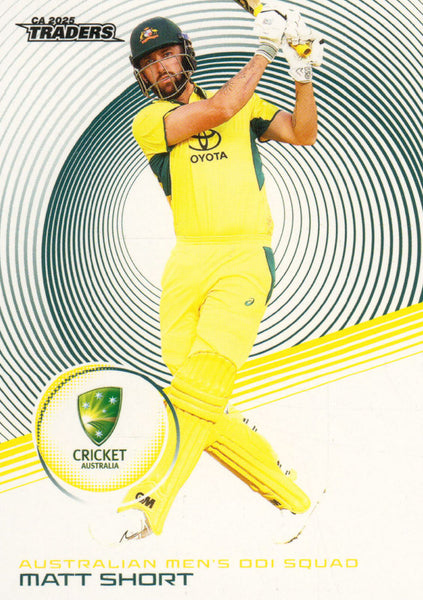 2025-26 Cricket Traders - Common - 017 - Matt Short - Australia Men's ODI