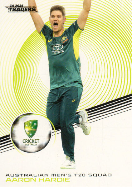 2025-26 Cricket Traders - Common - 021 - Aaron Hardie - Australia Men's T20