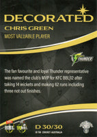 2023-24 Cricket Luxe Decorated - D 30 - Chris Green - Sydney Thunder