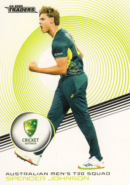 2025-26 Cricket Traders - Common - 023 - Spencer Johnson - Australia Men's T20