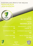 2025-26 Cricket Traders - Common - 023 - Spencer Johnson - Australia Men's T20