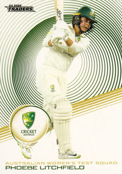 2025-26 Cricket Traders - Common - 032 - Pheobe Litchfield - Australia Women's Test