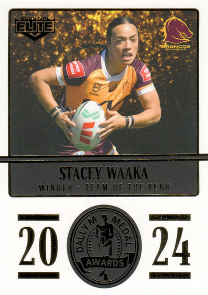 2025 NRL Elite - Dally M Awards - DM 22 - Stacey Waaka - Brisbane Broncos