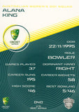 2025-26 Cricket Traders - Common - 040 - Alana King - Australia Women's ODI