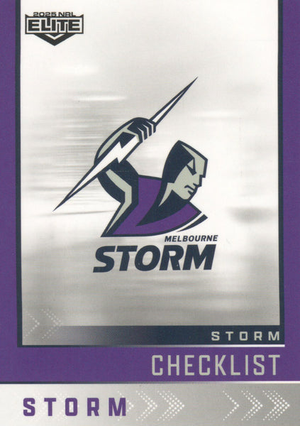 2025 NRL Elite - Base - 064 - Storm Checklist - Storm
